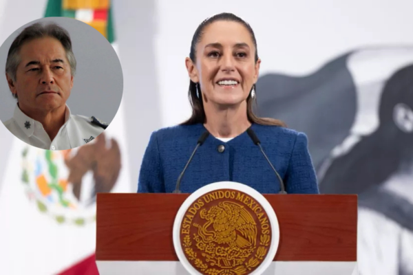 Desde Palacio Nacional, la presidenta Claudia Sheinbaum afirmó que su gobierno no encubrirá a nadie relacionado con delitos, pero tampoco responderá a especulaciones mediáticas. Foto: Gobierno de México / Milenio