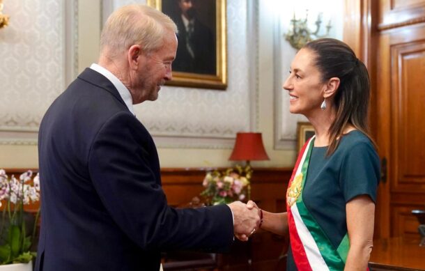 Sheinbaum se reúne con embajador de Estados Unidos. en medio de tensiones por aranceles