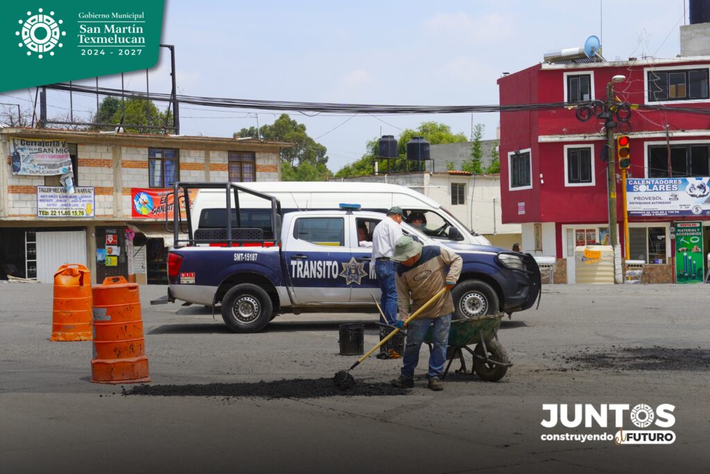 El Gobierno Municipal que encabeza Juan Manuel Alonso avanza en los trabajos de bacheo en diversas calles de San Martín Texmelucan, con el objetivo de mejorar la movilidad, la seguridad vial y la imagen urbana.
