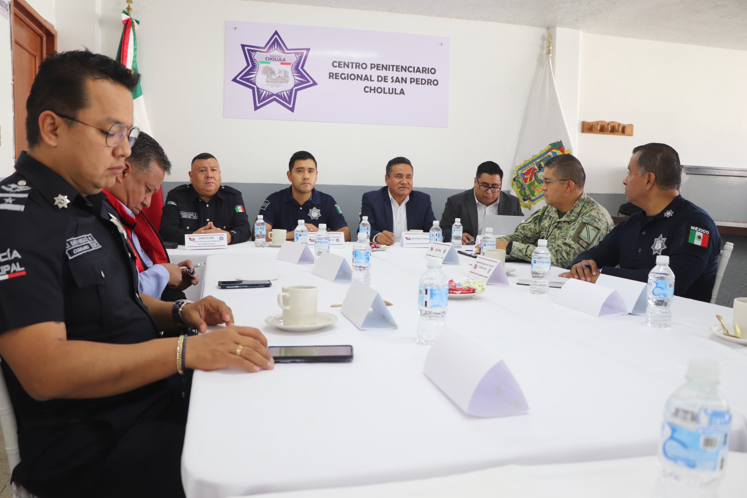San Pedro Cholula, primer municipio de Puebla en realizar Mesa de Seguridad en un Centro Penitenciario