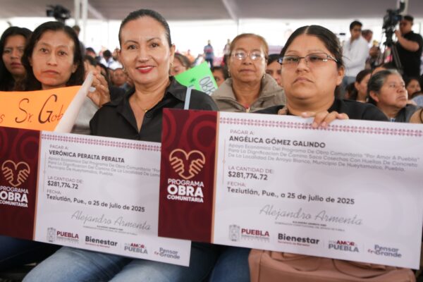 Con una inversión de 30 millones de pesos, el gobernador Alejandro Armenta encabezó la entrega de apoyos del programa Obra Comunitaria en las microrregiones de Teziutlán y Tlatlauquitepec, beneficiando a más de 150 comunidades de la Sierra Nororiental.
