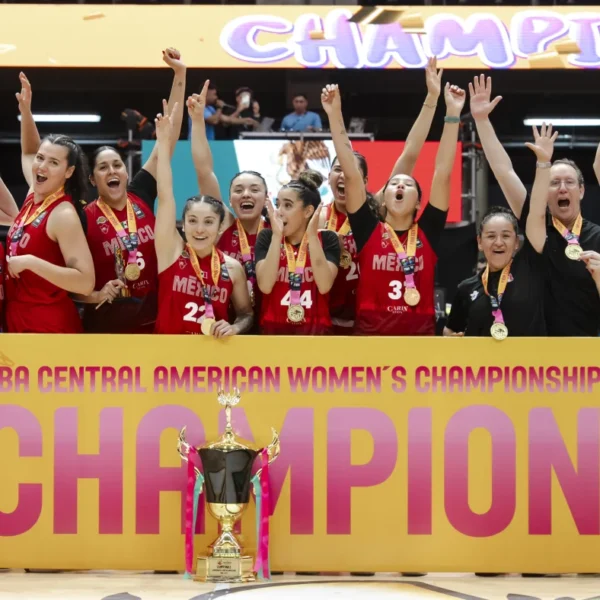 Selección femenina de México se corona campeona del Campeonato COCABA 2025. Foto: fiba