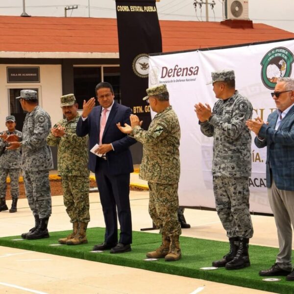 Fue inaugurada una nueva base de la Guardia Nacional en Chignahuapan, Puebla, gracias a la colaboración entre los municipios de Chignahuapan y Zacatlán. Foto: 24 Horas Puebla
