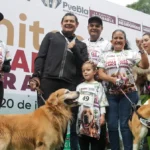Durante el evento “Lomitos Imparables”, el gobernador Alejandro Armenta presentó una red estatal para atender casos de maltrato animal, con centros de bienestar en distintos municipios. Foto; Daniel Casas / El Sol de Puebla