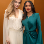 Las actrices Angelina Jolie y Salma Hayek arribaron a Veracruz el 16 de julio, donde sostuvieron un encuentro privado con la gobernadora Rocío Nahle García. Foto: le jolie