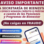 Bienestar alerta sobre fraudes en programas sociales y pensiones.