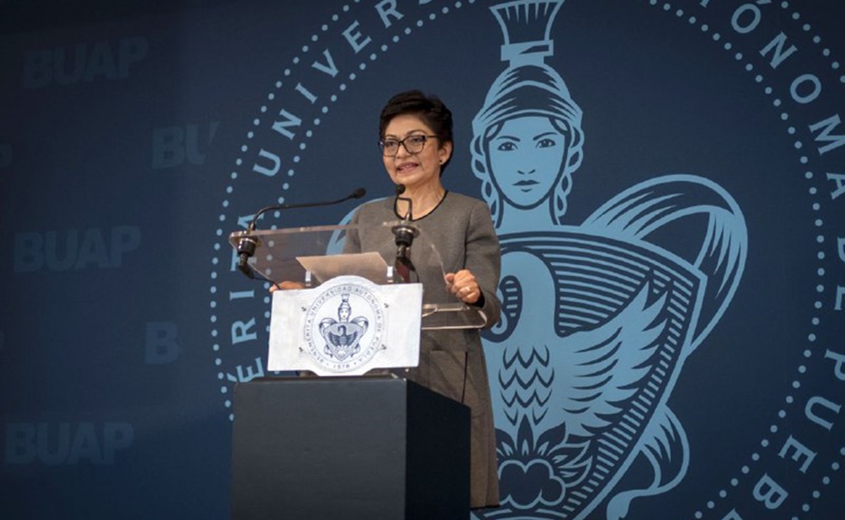 La rectora de la BUAP, Lilia Cedillo