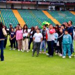 El Gobierno municipal, a través del IMDP y en colaboración con los Pericos de Puebla, llevó a niñas y niños de juntas auxiliares.