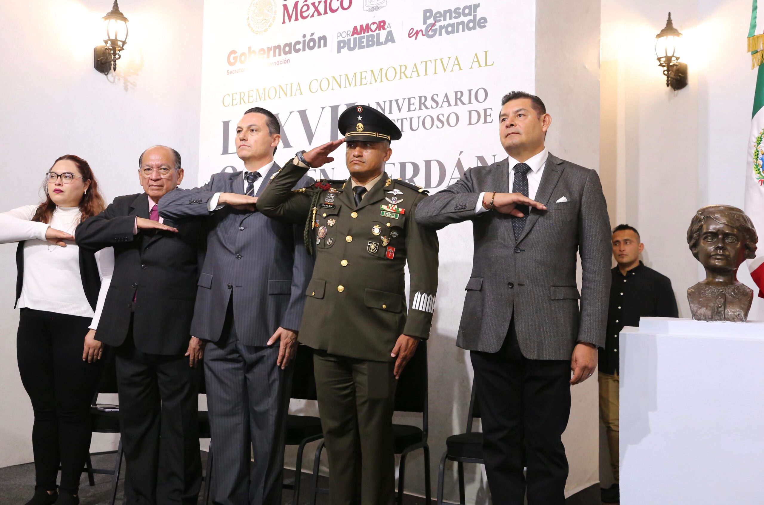En el marco del 77 Aniversario Luctuoso de Carmen Serdán, el Gobierno de Puebla, encabezado por el gobernador Alejandro Armenta.