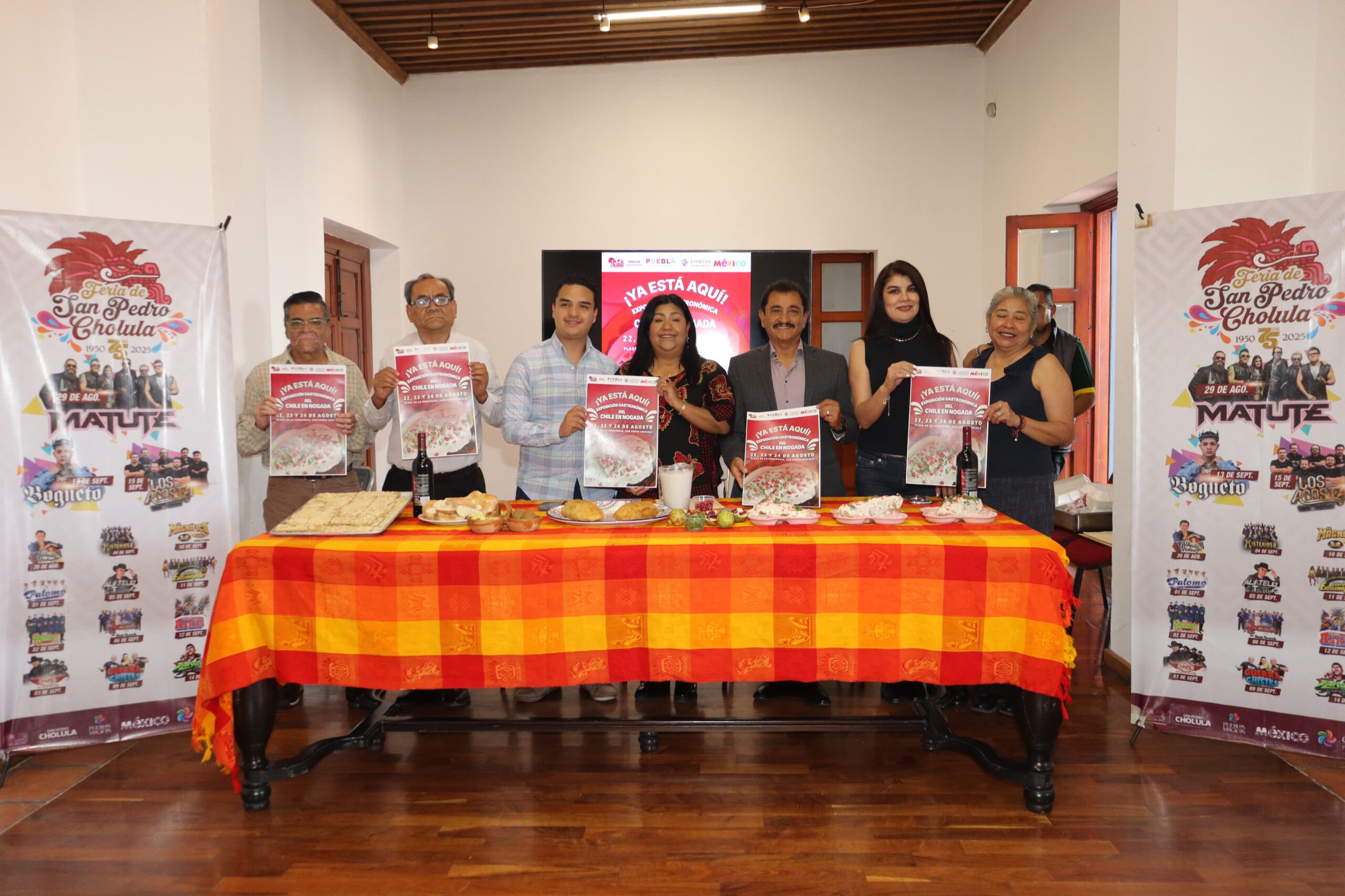 San Pedro Cholula celebrará la Exposición Gastronómica del Chile en Nogada 2025 del 22 al 24 de agosto en la Plaza de la Concordia.
