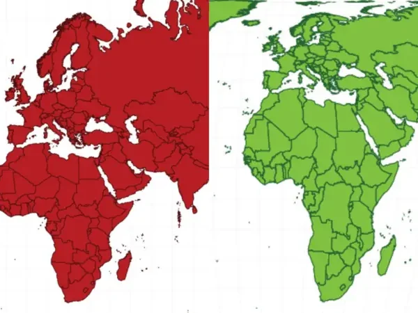 La Unión Africana se une a Correct The Map para que los mapas dejen de mostrar a África más pequeño de lo que realmente es y promuevan representaciones más precisas del continente. Foto: BBC.