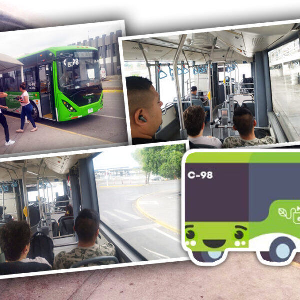 Pablo Lemus anuncia pruebas de ruta articulada hacia el aeropuerto de Guadalajara. Imagen: Milenio.