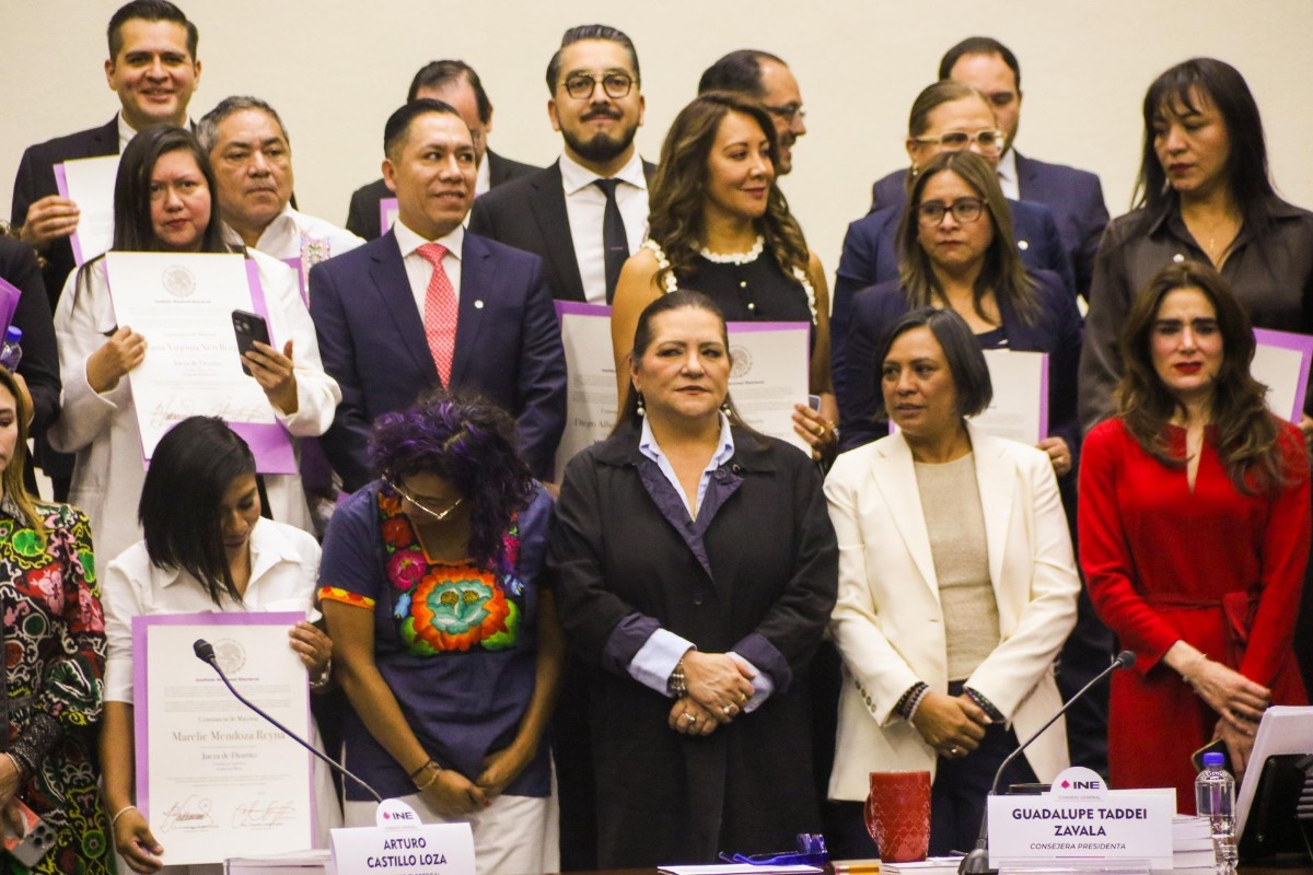 Tras la resolución del Tribunal Electoral, el INE reconoció a 45 magistradas, magistrados y juzgadoras.