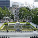 Hiroshima conmemora 80 años del ataque atómico con un llamado global al desarme nuclear. Foto: REUTERS.