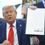 Donald Trump anunció que impulsará la pena de muerte para los responsables de homicidios en Washington D. C., ciudad donde la medida fue abolida en 1981. El presidente argumenta que se trata de una acción preventiva frente al aumento de crímenes y tras asumir control federal sobre la policía local. Foto: AP.