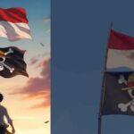 En Indonesia, la Jolly Roger de Monkey D. Luffy, ha pasado de los camiones a las calles, donde estudiantes, trabajadores y activistas la han convertido en símbolo de resistencia frente a medidas gubernamentales cuestionadas. Foto: Mathrubhumi.