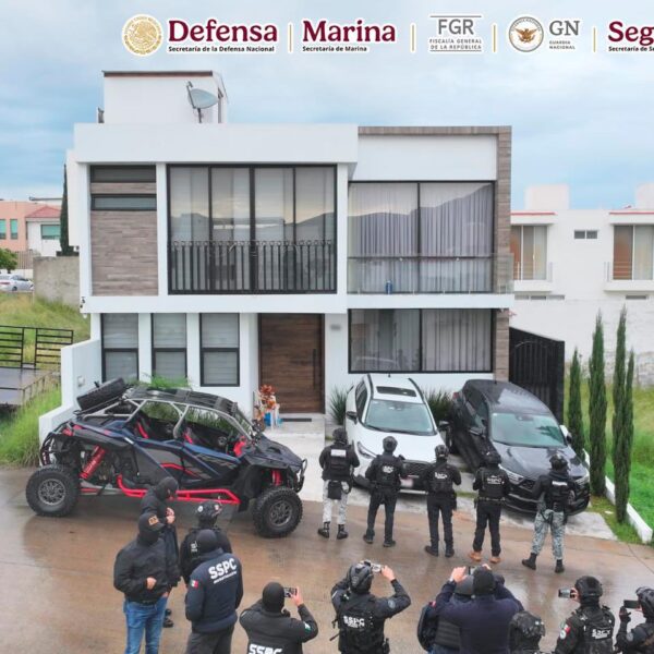 Omar García Harfuch confirmó la detención de El Viejón, operador de La Barredora ligado al CJNG. Era buscado por homicidio, extorsión y narcotráfico. X @OHarfuch.