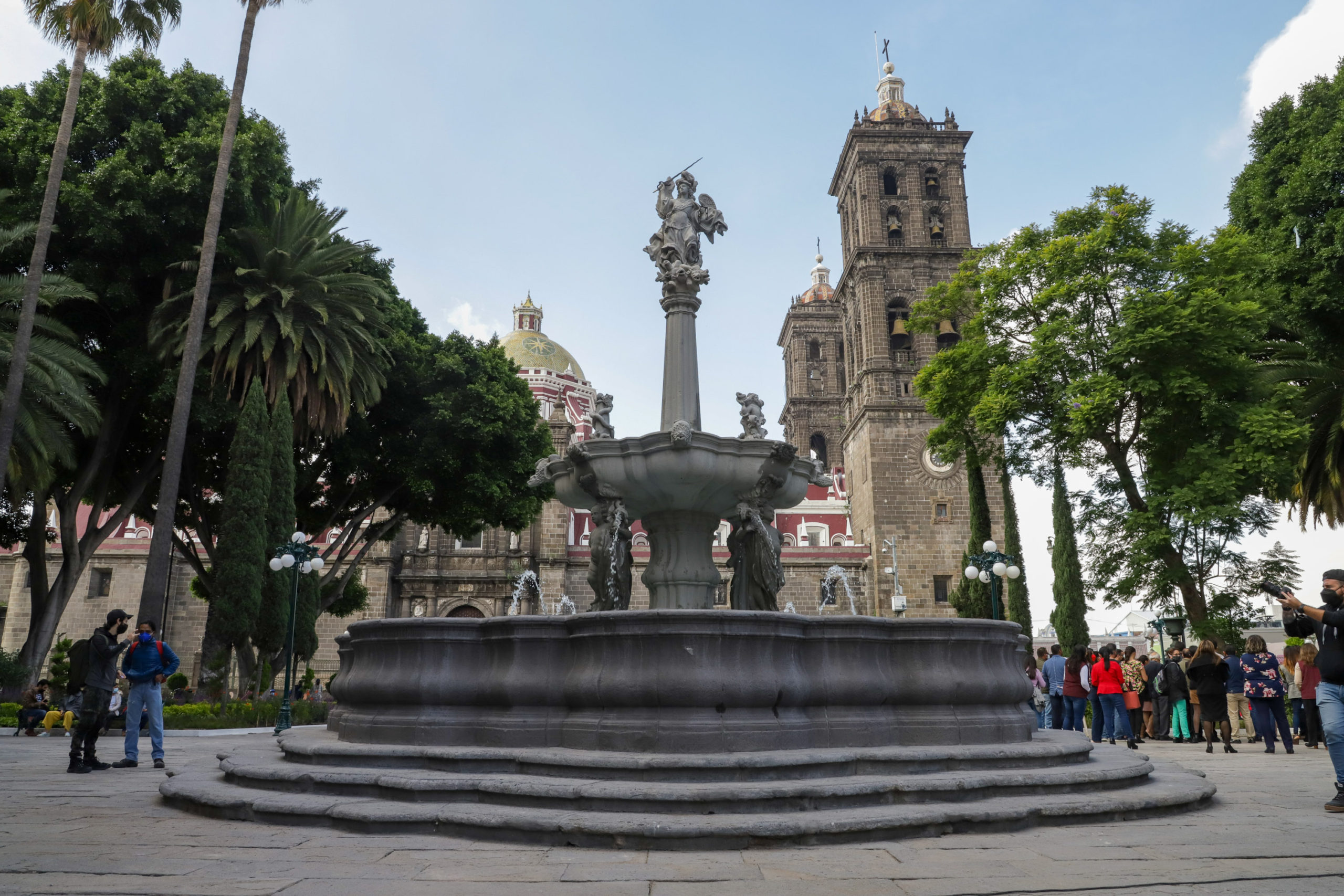 Ayuntamiento de Puebla y FGR actuarán por daños a la Fuente de San Miguel