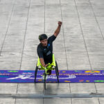 El paratleta poblano José Alan Frías triunfa en el Maratón de la Ciudad de México