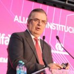Marcelo Ebrard, secretario de Economía, anunció se aplicarían aranceles a importaciones chinas, con el objetivo de fortalecer la producción nacional y reducir el déficit comercial. Foto: Política Online.