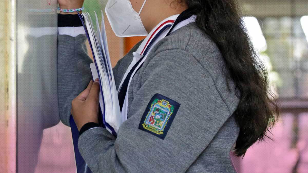 Niñas de educación básica en Puebla