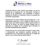 La bebé Jazlyn Azulet, sobreviviente de la explosión de Iztapalapa, fue trasladada a Shriners Hospitals for Children, en Texas, para recibir atención especializada.