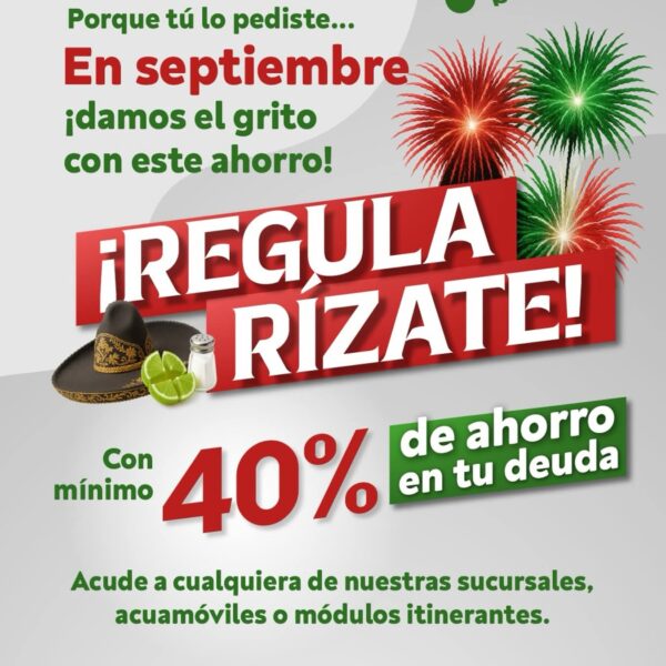 Usuarios de Agua de Puebla podrán regularizar sus pagos con descuentos y facilidades durante todo septiembre. Imagen: Agua de Puebla.