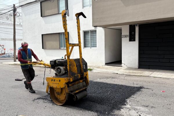 Bacheo en calles