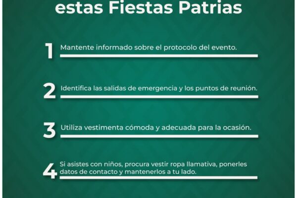 El Gobierno de San Martín Texmelucan emitió recomendaciones para que los asistentes a los festejos patrios disfruten con seguridad y tranquilidad.