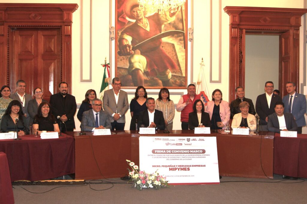 Ayuntamiento de Puebla firmó un convenio con el FOFOMI estatal
