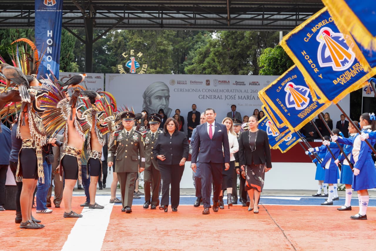 Puebla conmemora el natalicio de José María Morelos y Pavón con homenaje histórico