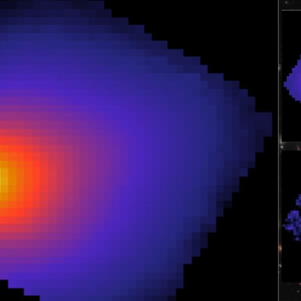 El telescopio James Webb reveló nuevas imágenes y espectros del objeto interestelar 3I/ATLAS, que muestran una inusual pluma de dióxido de carbono y casi nula presencia de agua o monóxido de carbono. El hallazgo desconcierta a la comunidad científica por sus características únicas y por la enorme masa estimada del núcleo. Foto: NASA.