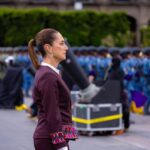 “México no se doblega”: en el 215 aniversario de la Independencia, Claudia Sheinbaum reafirmó que la soberanía nacional es un principio irrenunciable. Foto: @GobCDMX.