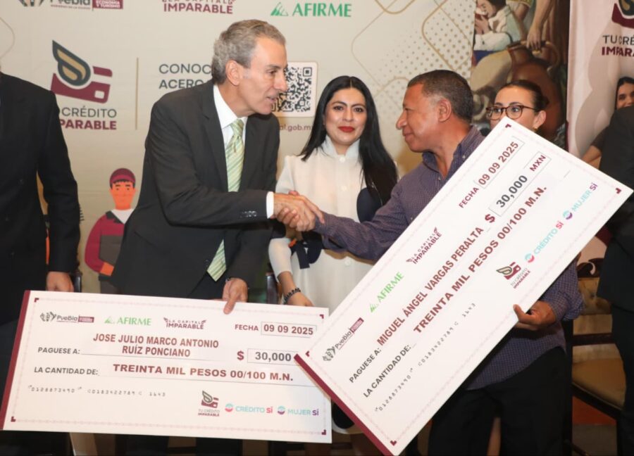 Pepe Chedraui entrega créditos “Imparables” a MIPyMES poblanas por más de 900 mil pesos