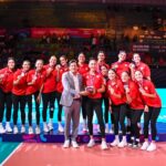 La selección mexicana de voleibol femenil logró la medalla de plata en el Final Six NORCECA 2025, tras caer en la final ante Estados Unidos Foto: NORCECA.
