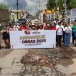 El Gobierno de Tonantzin Fernández arrancó la pavimentación de la 3 Norte en el barrio de Santiago Mixquitla, como parte de la segunda etapa del programa de rehabilitación de vialidades