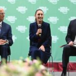 Claudia Sheinbaum Pardo presentó Plan México; busca fortalecer el mercado interno y los salarios, además de impulsar la soberanía alimentaria y energética. Foto: Gob MX.