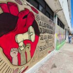 Tras ser borrado por error, el Mural de búsqueda fue restaurado con 166 fotografías de personas desaparecidas. Foto: Milenio Puebla.