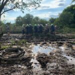 La CFE informó que el 98.56% de los usuarios afectados por las lluvias en Puebla ya cuentan con energía eléctrica. Foto: CFE.