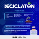 La BUAP organiza un Reciclatón este 29 de octubre; los participantes podrán entregar materiales reciclables y recibir abono orgánico a cambio. IMAGEN: BUAP.