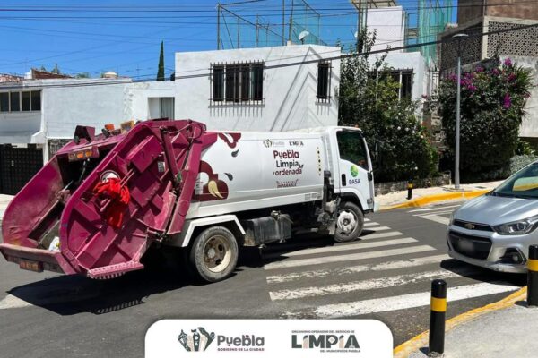 Servicio de recolección de basura funcionará con normalidad este 31 de octubre, 1 y 2 de noviembre, en Puebla capital.