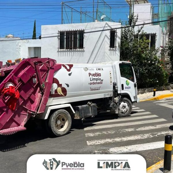Servicio de recolección de basura funcionará con normalidad este 31 de octubre, 1 y 2 de noviembre, en Puebla capital.