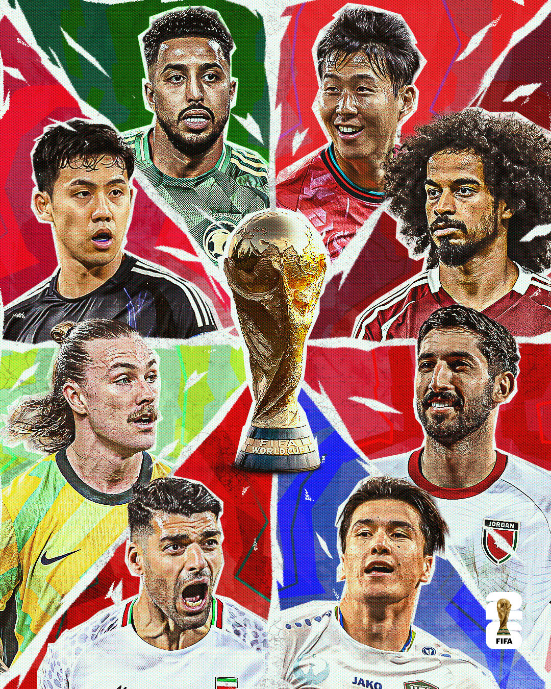 Sudáfrica, Qatar, Inglaterra, Arabia Saudita, Costa de Marfil y Senegal amarraron hoy su clasificación a la Copa Mundial de la FIFA 2026 Imagen: FIFA.