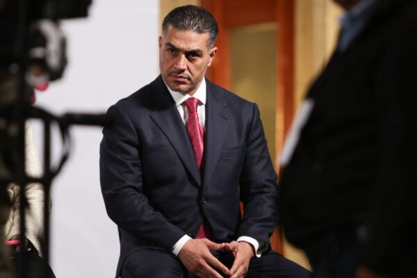 Con una baja del 32% en homicidios y decomisos históricos de drogas y huachicol, García Harfuch aseguró que la estrategia de seguridad de Claudia Sheinbaum avanza. FOTO: GUSTAVO ALBERTO /CUARTOSCURO