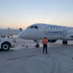 La presidenta mexicana ve tintes políticos en la decisión de Donald Trump de cancelar rutas aéreas desde el Felipe Ángeles. FOTO: T21.