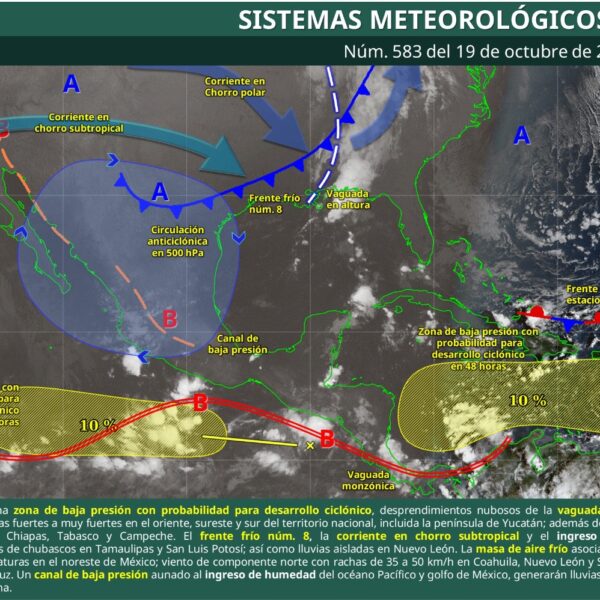 Gobierno de Puebla y el 'Cómite Tláloc' sigue alertando por las lluvias en México y exhorta sobre la prevención para todas las familias y extremar cuidados.