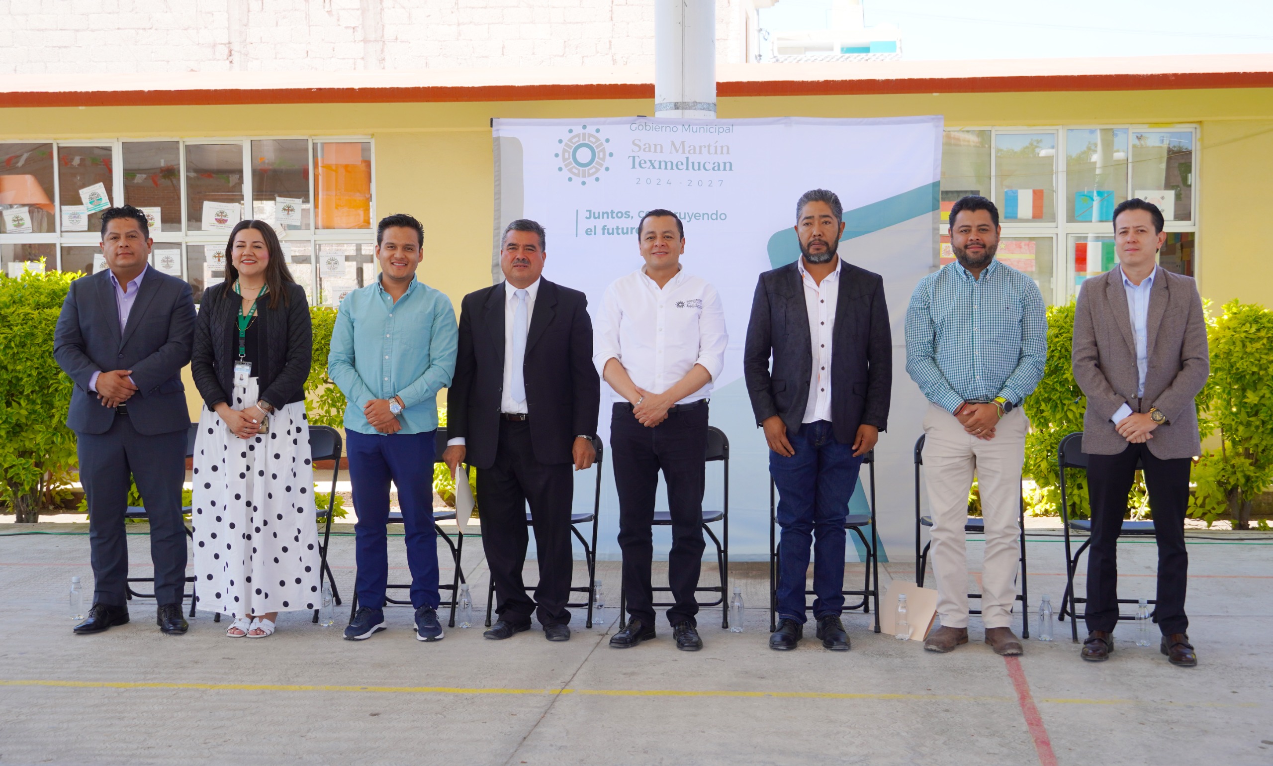 Gobierno de Texmelucan inicia construcción de salón de usos múltiples en escuela primaria de San Juan Tuxco