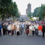 Inauguran en Puebla el tapete monumental y la ofrenda del Palacio Municipal dentro del XVIII Festival “La Muerte es un Sueño”.