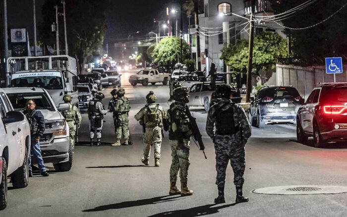 Tres drones con explosivos atacan la Unidad Antisecuestros en Tijuana. Foto: Peiro Noticias.