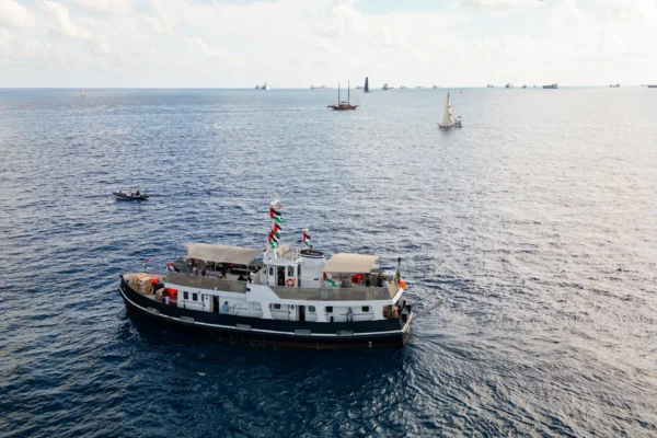 La SRE informó que ha enviado notas diplomáticas y mantiene gestiones directas para exigir acceso consular y garantías de seguridad para los mexicanos que son parte de la Flotilla Global Sumud. Foto: Getty Images.